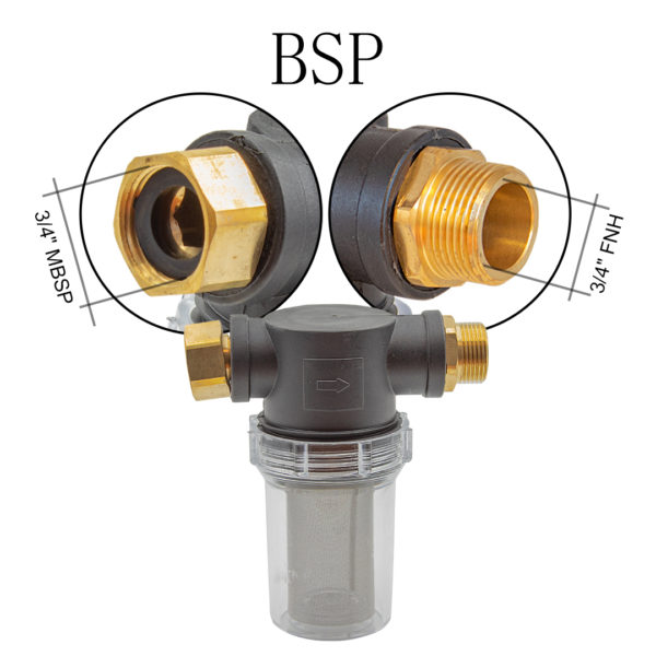 Garden hose filter 3/4″ BSP swivel nut SA000-WF342