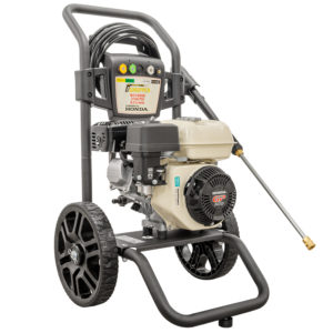 Wasppper W3100HA, Key Features Petrol Engine: Honda, 4-stroke, OHV Power: 5.5 HP Water pressure: 213 bar/3.100 PSI Flow rate: 2.25 GPM