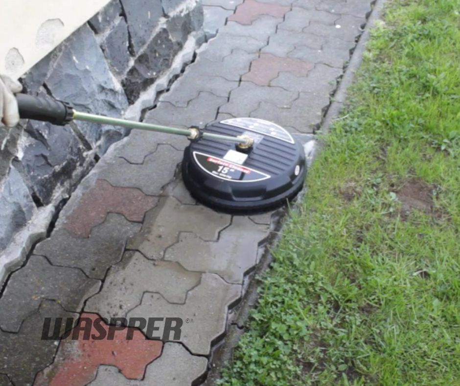 Čistenie dlažby vysokotlakovým čističom