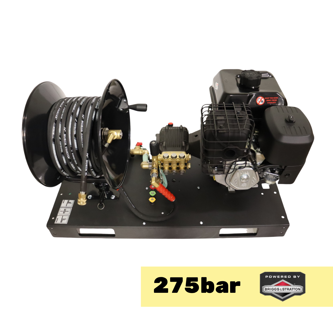 Motor Platform with Hose Reel GE1013BD, Briggs & Stratton XR2100, 4000 psi / 275 bar