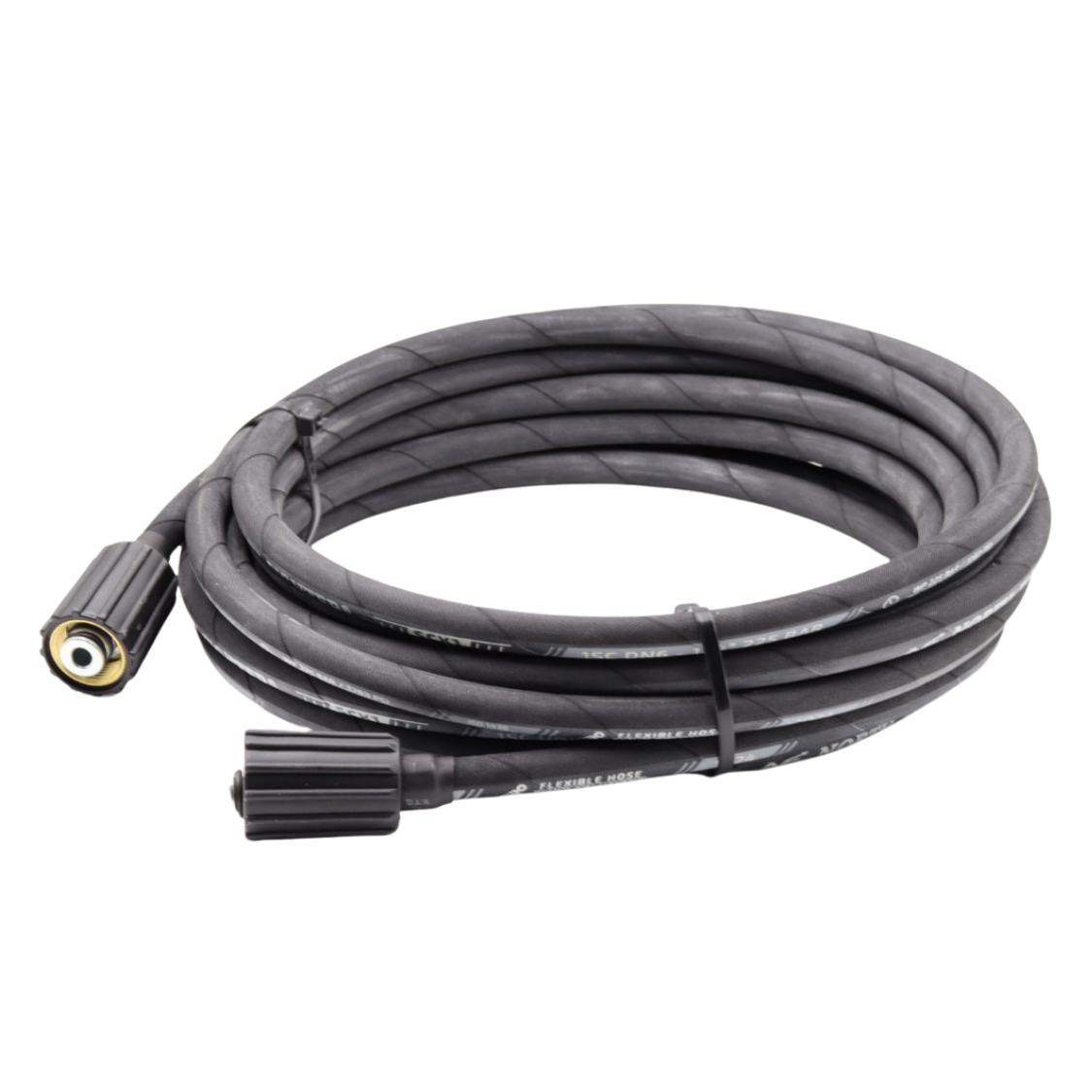 Vysokotlaková gumená hadica 8m 1/4“ 225bar, pre elektrický vysokotlakový čistič W2200EA – Obrázok 2