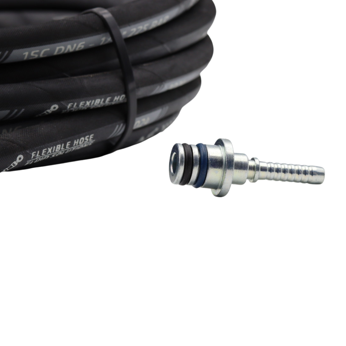 Vysokotlaková gumená hadica 8m 1/4“ 225bar, pre elektrický vysokotlakový čistič W2200EA – Obrázok 6